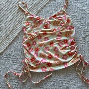 SHEIN Multi Pink Floral Crop Top